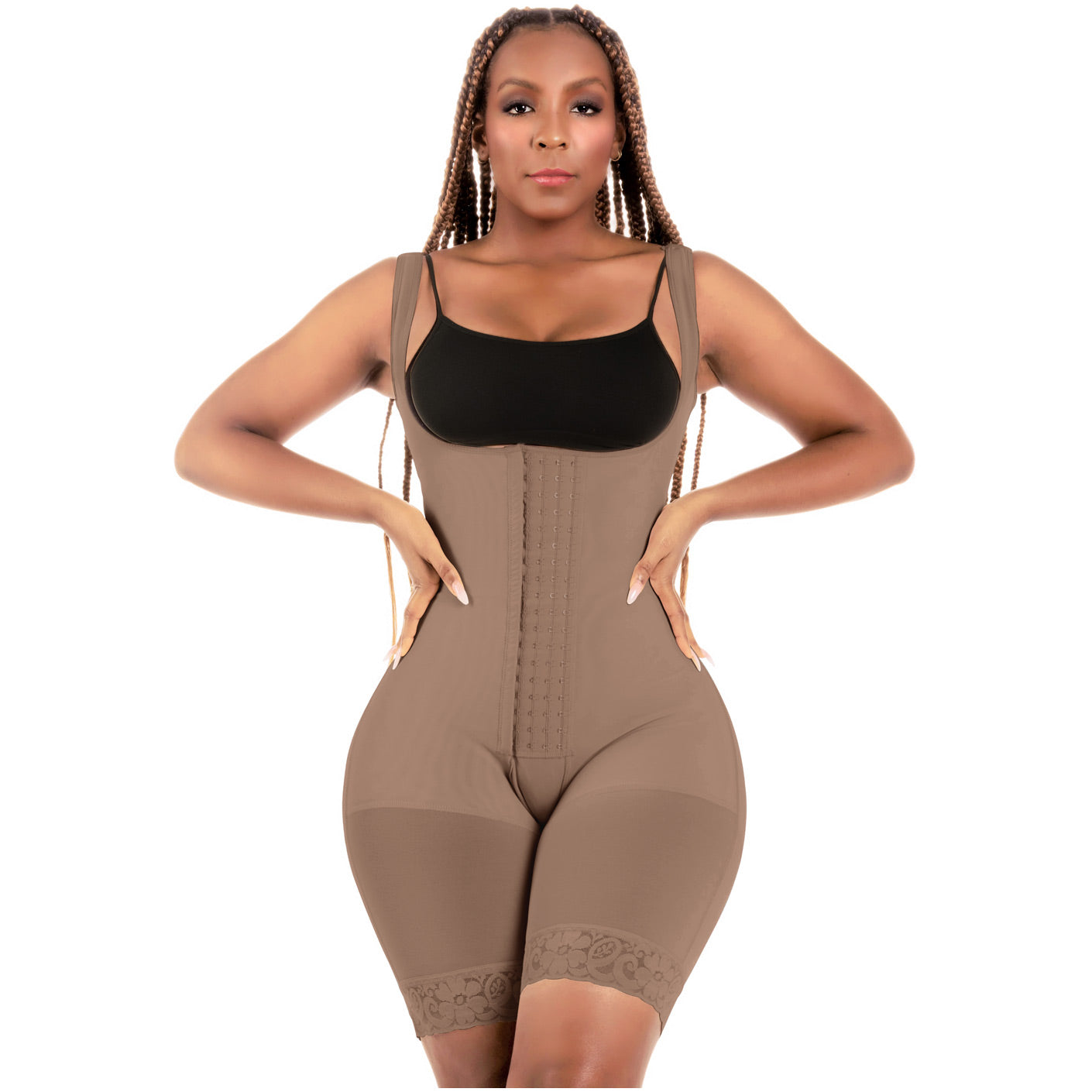 Bling Shapers 098 Tummy Control Shapewear Mid Thigh Bum Lift Faja for Curvy Wide Hips Small Waist Women