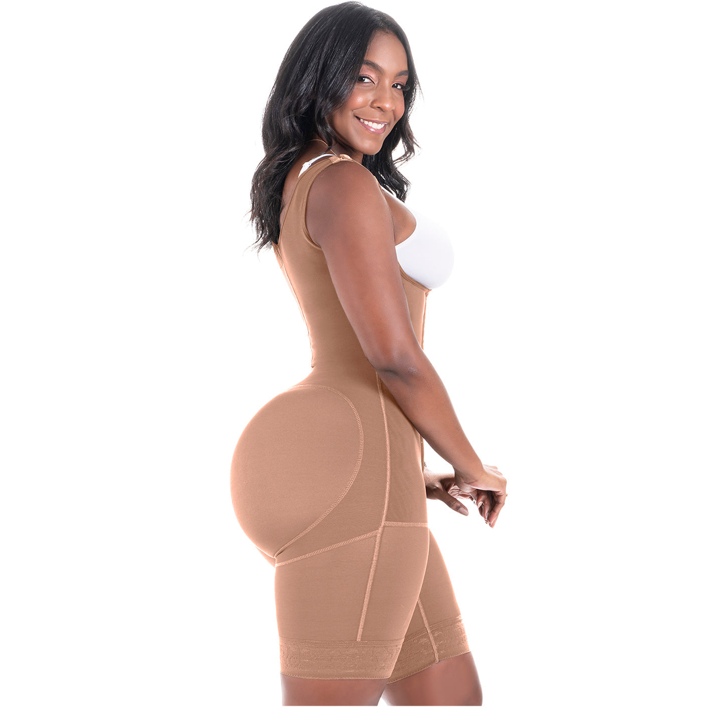 Bling Shapers 098 Tummy Control Shapewear Mid Thigh Bum Lift Faja for Curvy Wide Hips Small Waist Women