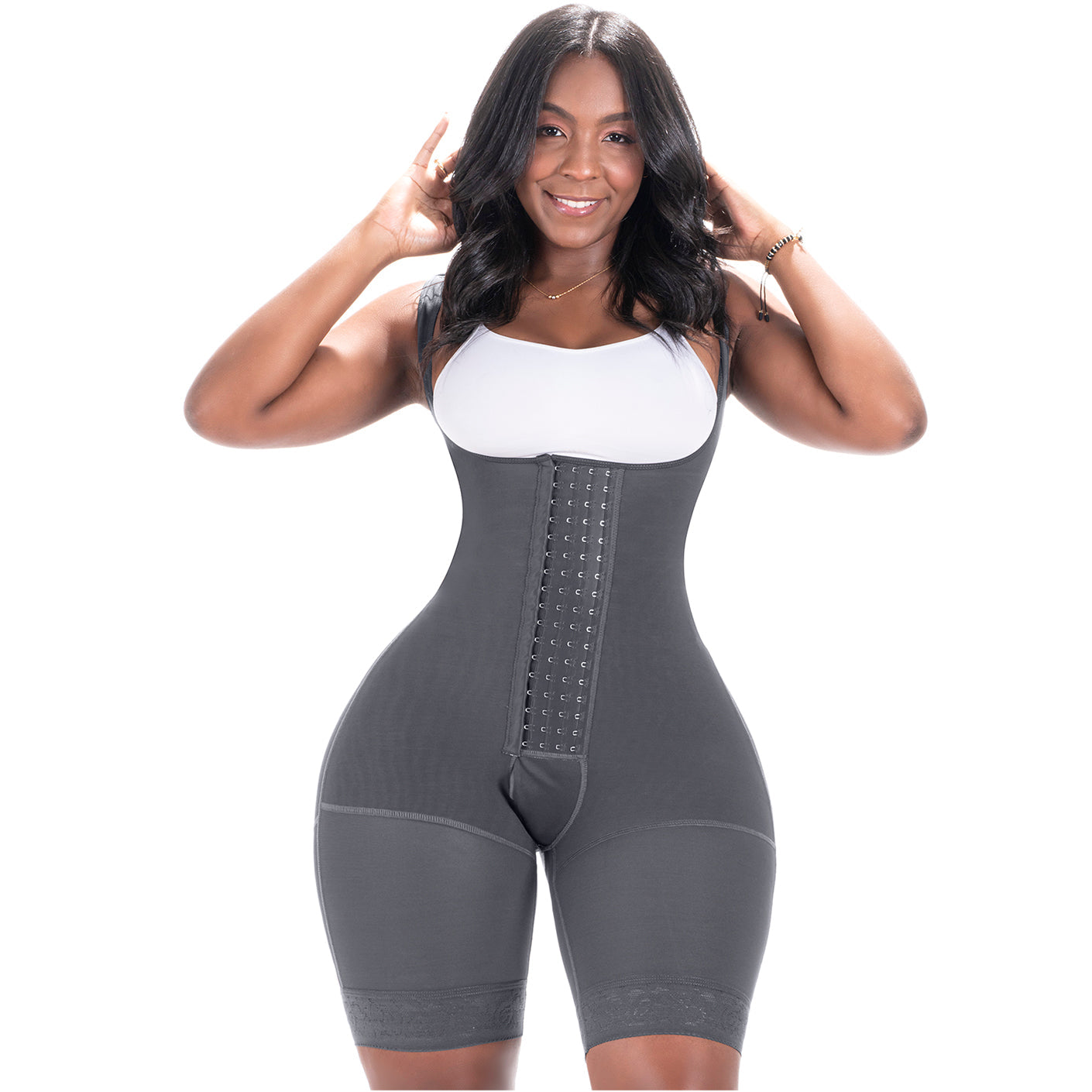 Bling Shapers 098 Tummy Control Shapewear Mid Thigh Bum Lift Faja for Curvy Wide Hips Small Waist Women