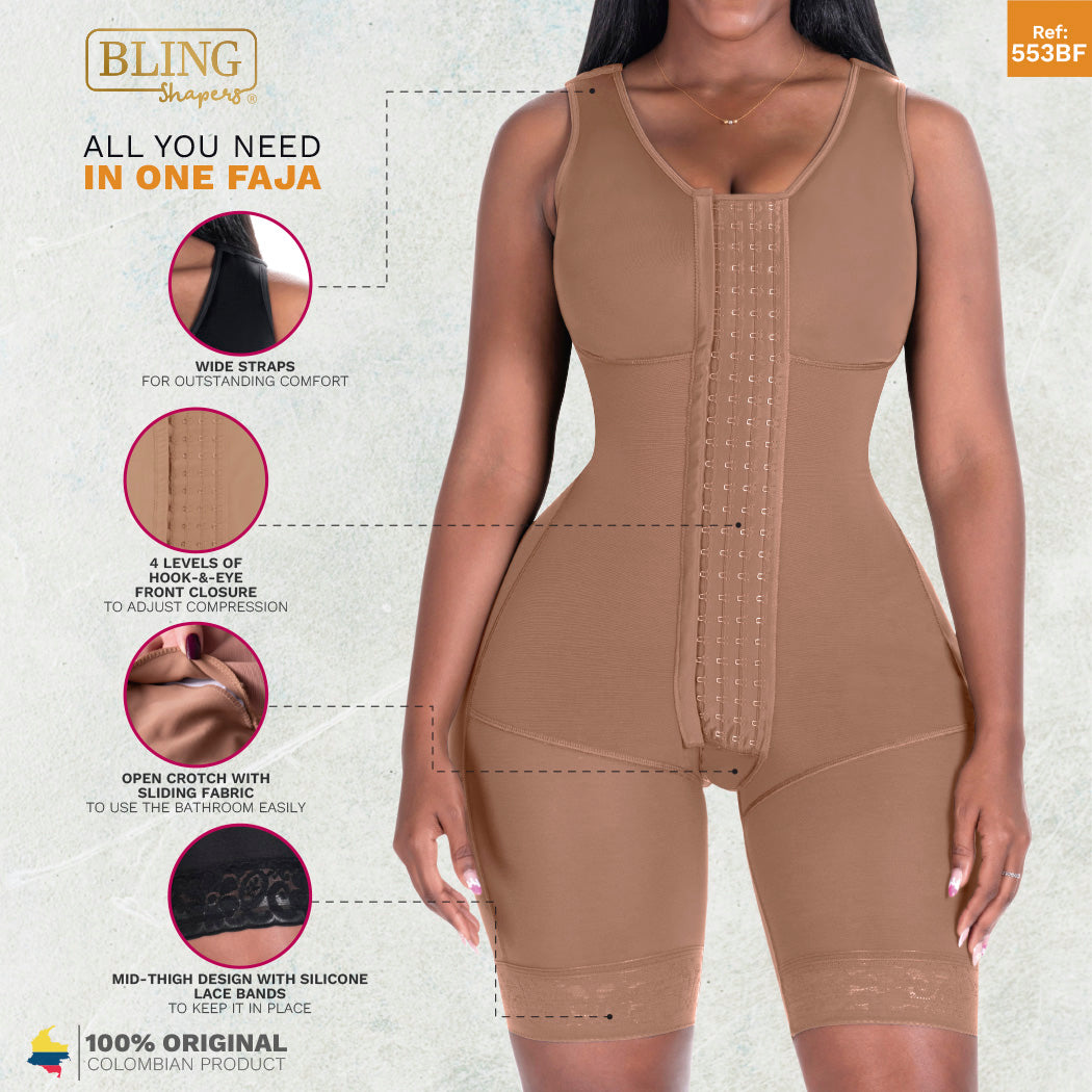 Bling Shapers 553BF Post Surgery & Daily Use Shapewear Bodysuit