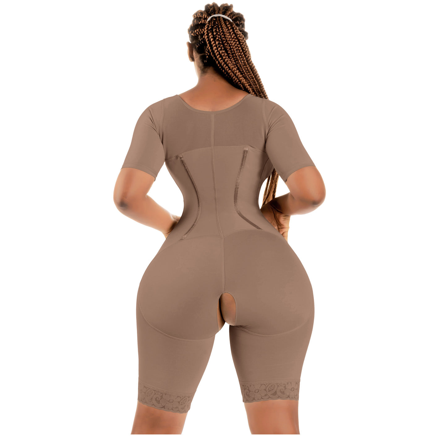 Bling Shapers 938BF Compression Garment With Sleeves and Built-in Bra
