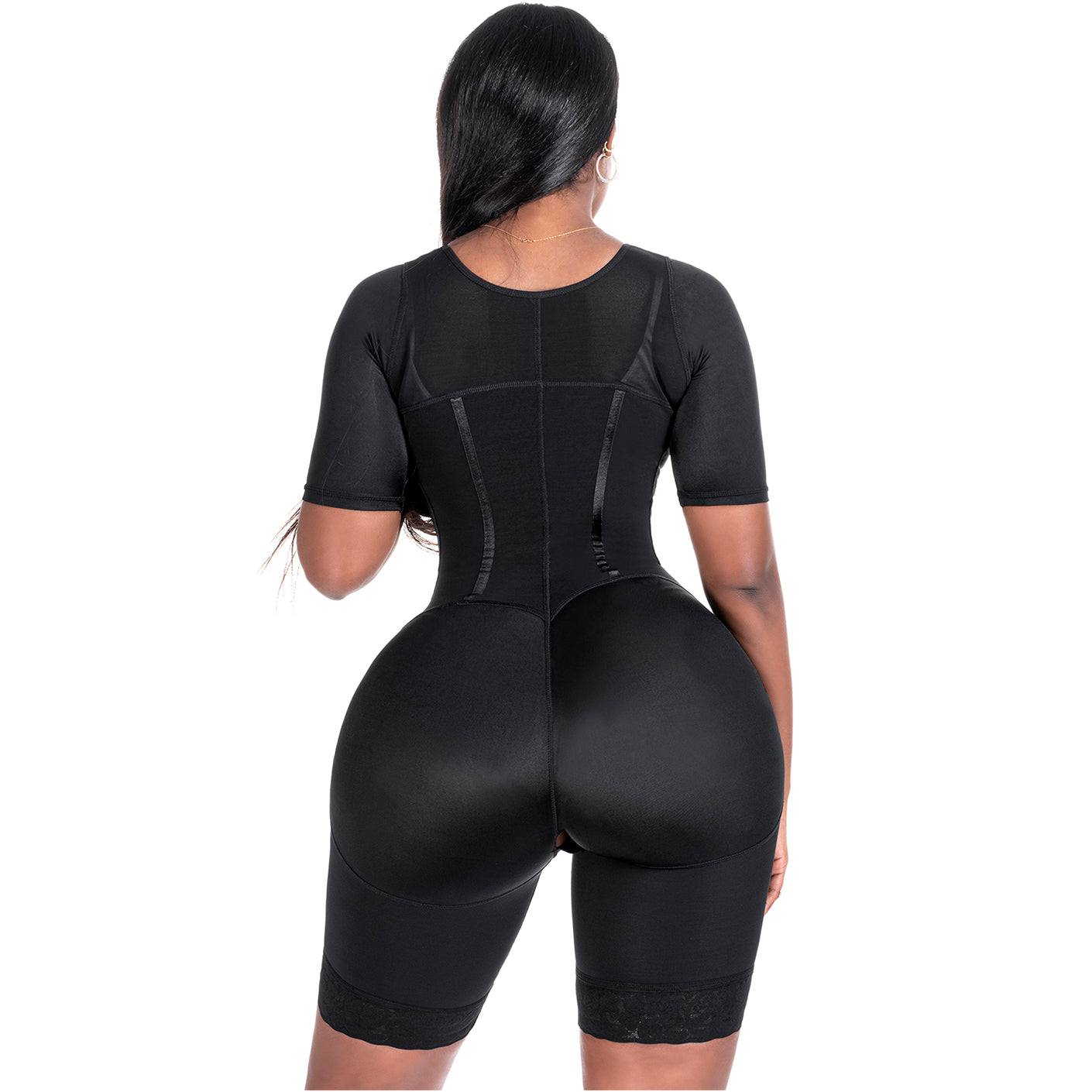Bling Shapers 938BF Compression Garment With Sleeves and Built-in Bra