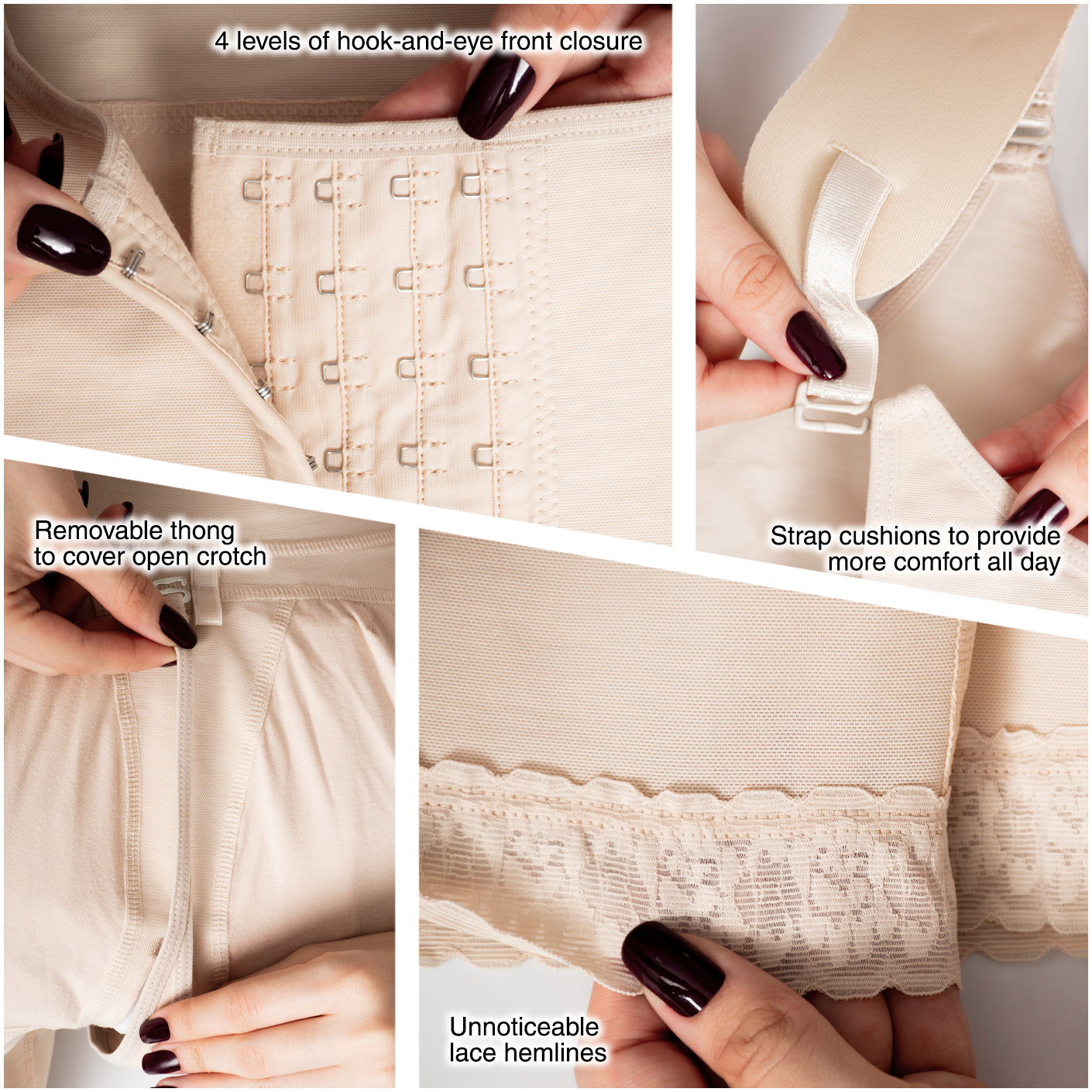 Fajas MariaE 9182 | Postpartum Women's Shapewear with Shoulder Pads | Daily and Postsurgical Use - Pal Negocio