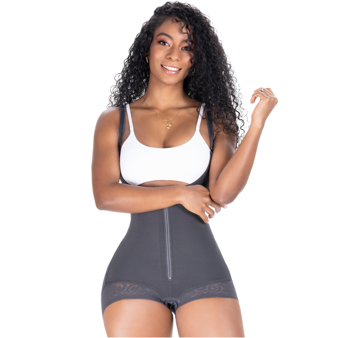 SONRYSE 020ZL Open Bust Panty Shapewear Bodysuit