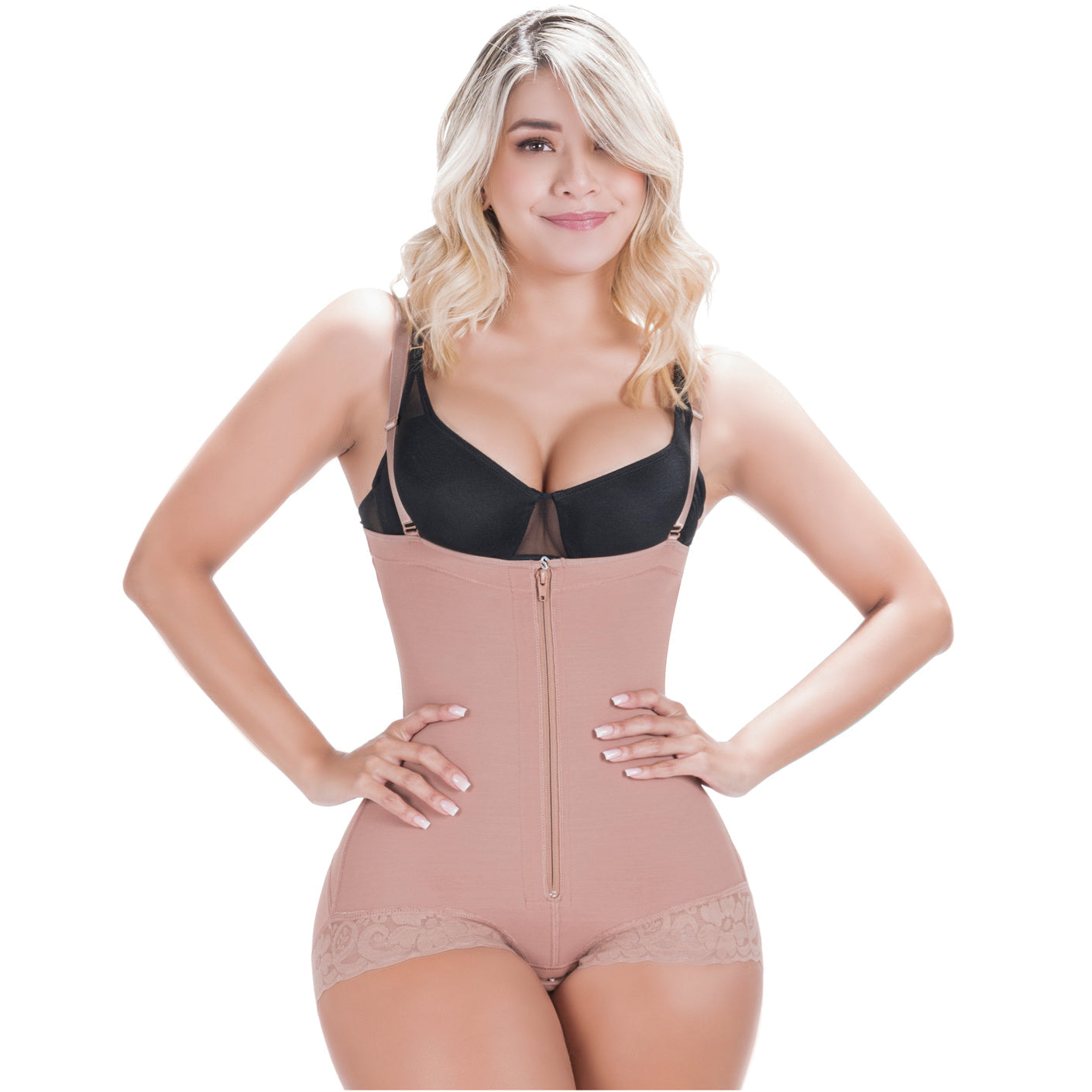 SONRYSE 021ZL Post Surgery Open Bust Panty Shapewear Bodysuit Fajas after Tummy Tuck and Lipo