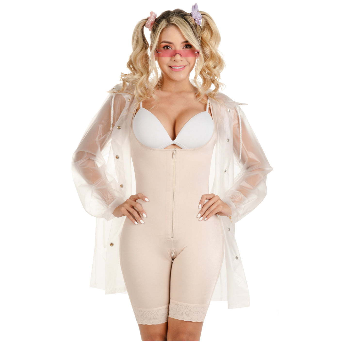 SONRYSE TR97ZF Post Surgery Mid-Thigh Open Bust Shapewear
