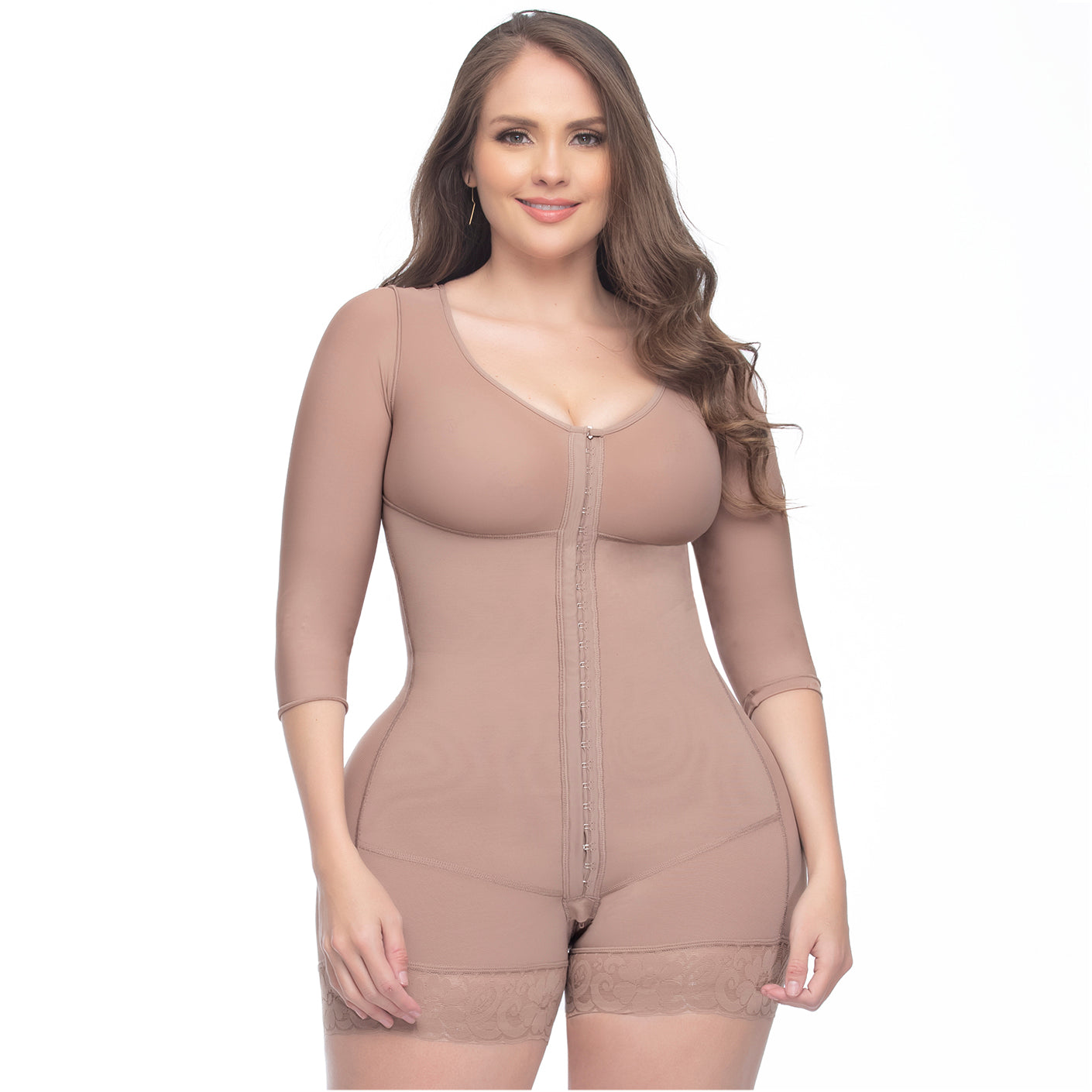 UpLady F 6221 Women Built-in Post Surgery Full Shapewear Bra Long Slee –  Curved By Angeliques
