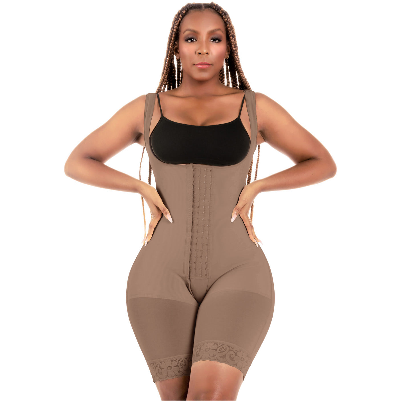 Bling Shapers 098 Tummy Control Shapewear Mid Thigh Bum Lift Faja for –  Curved By Angeliques