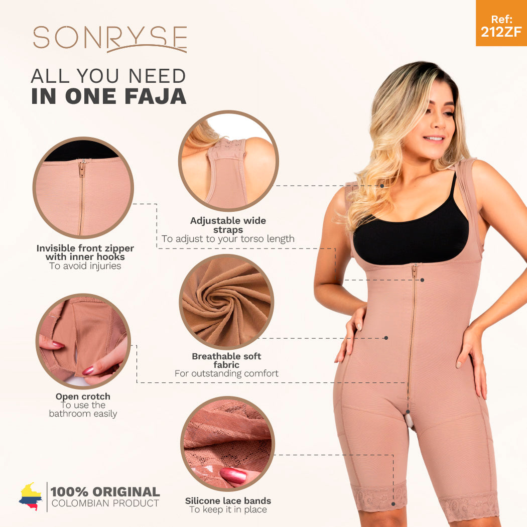 SONRYSE 212 Shapewear Bodysuit for Women Post Surgery,Postpartum and Daily Use