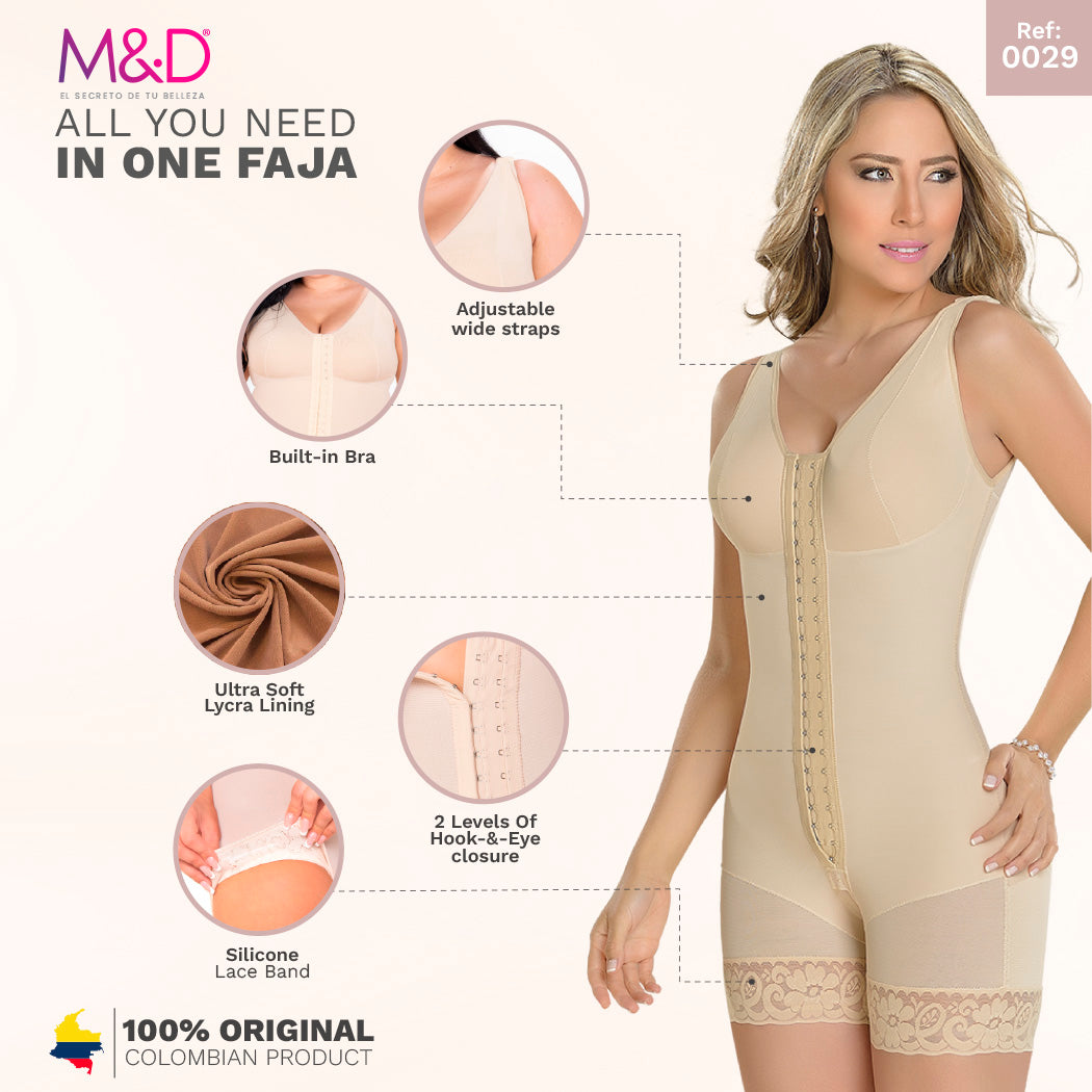 Fajas MYD 0029 Women Mid Thigh Body Shaper Powernet