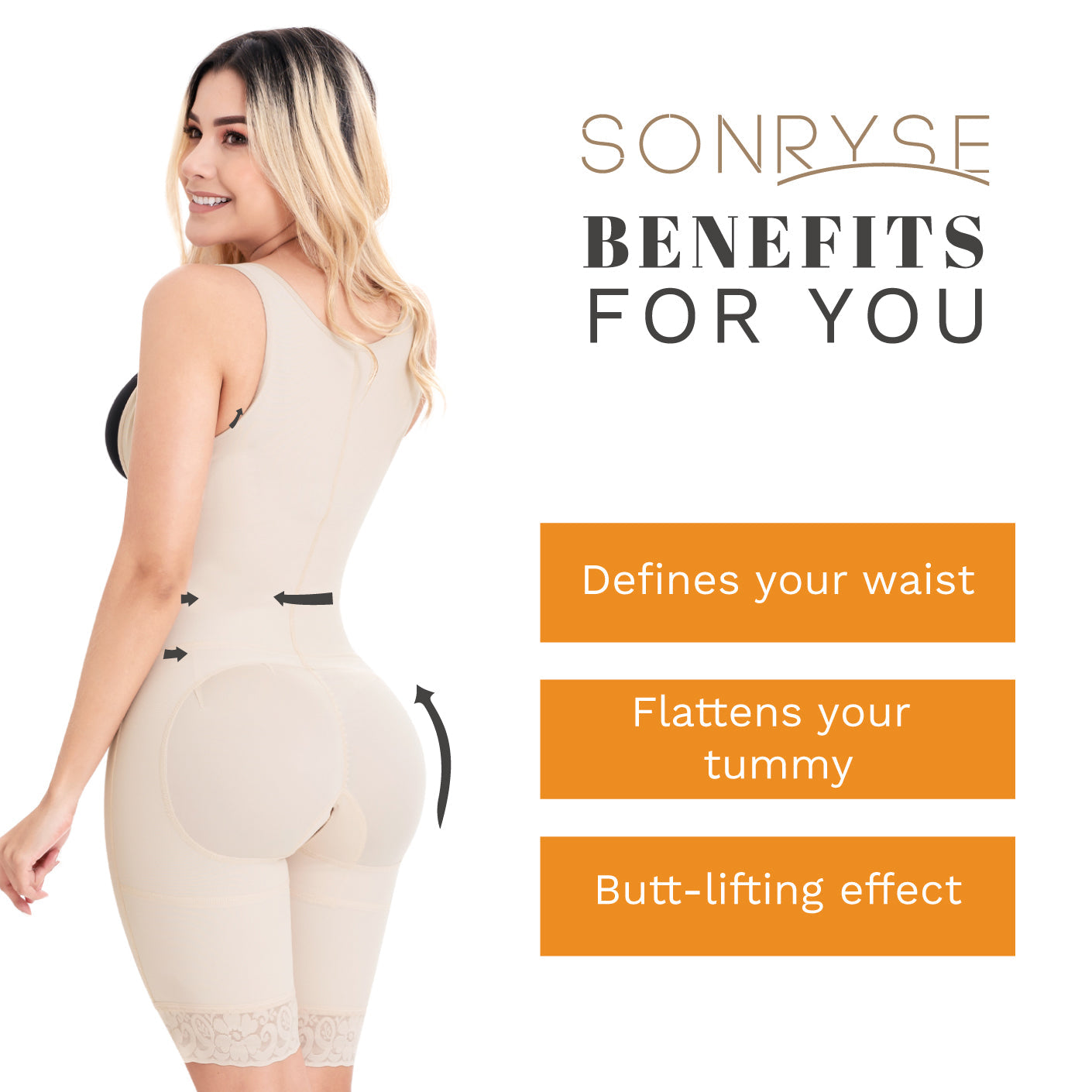 SONRYSE 097ZF Post Surgery Tummy Control Shapewear For Postpartum