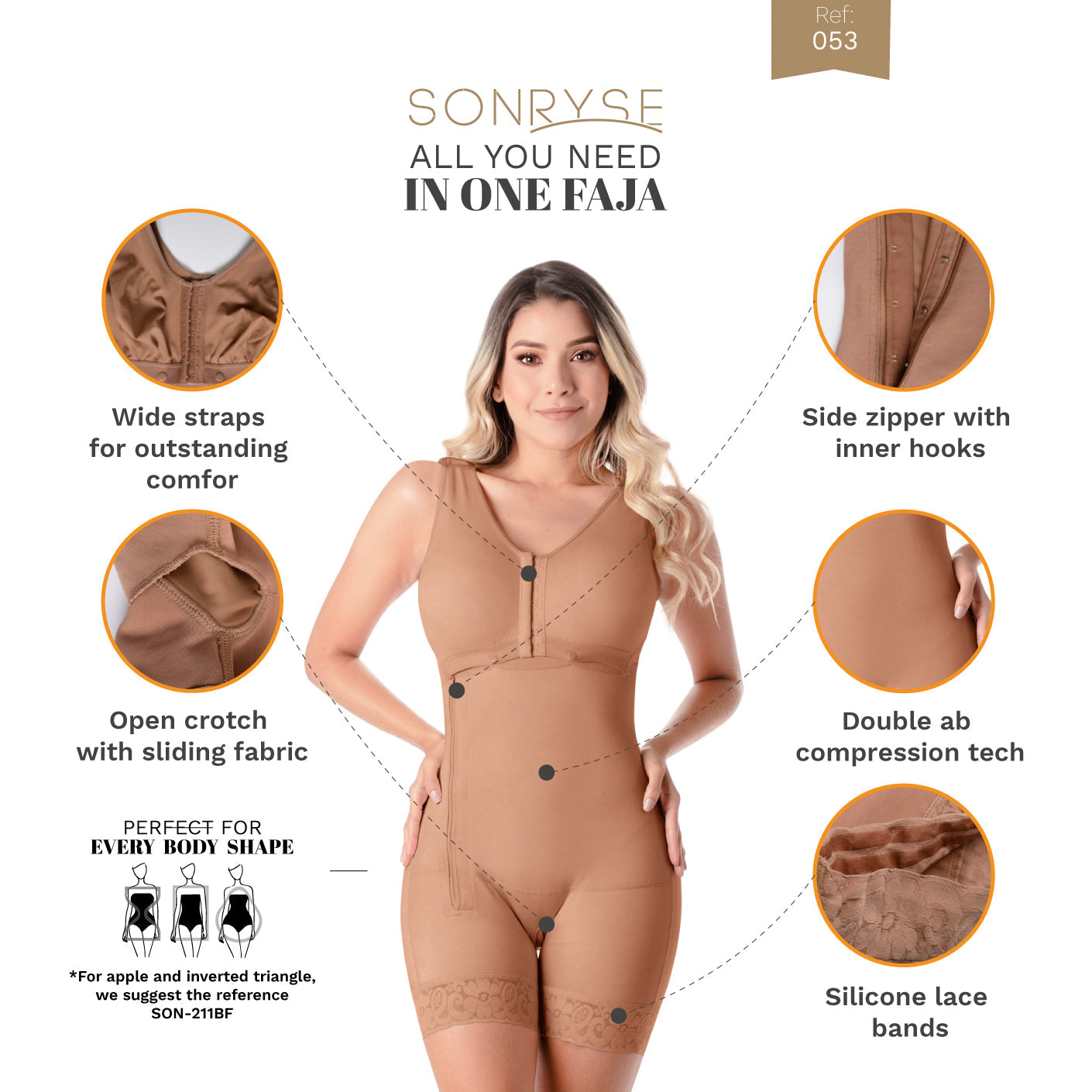 SONRYSE 053  Post Surgery ,  Postpartum Shapewear