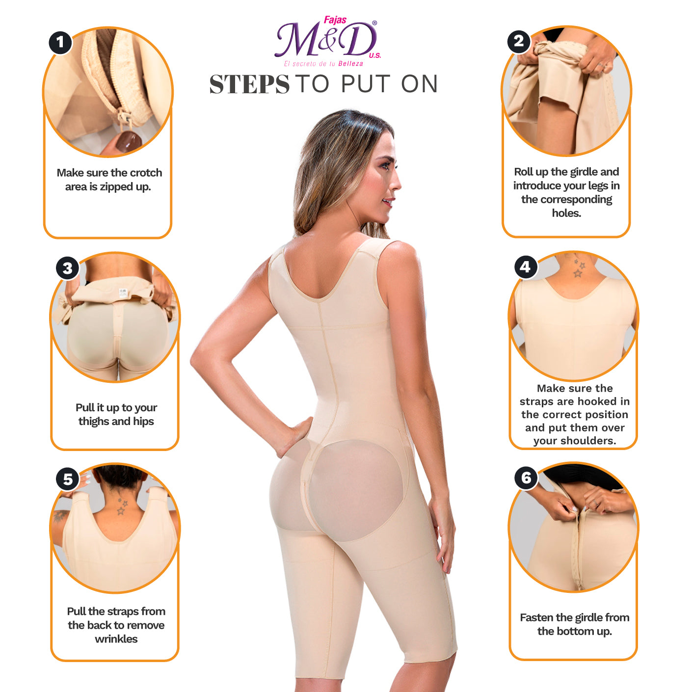 Fajas MYD 0879 Women Post-Surgical Full Body Shaper