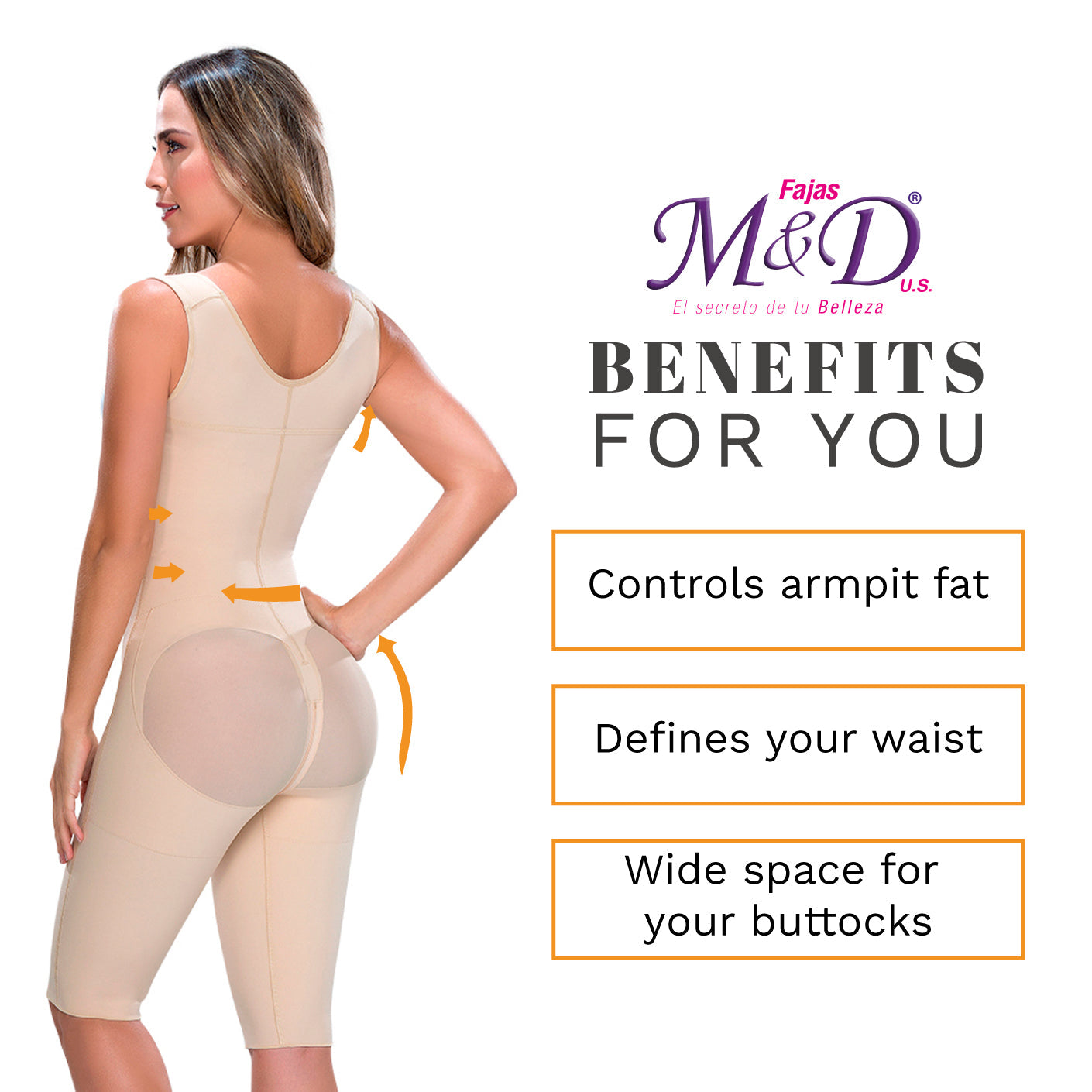 Fajas MYD 0879 Women Post-Surgical Full Body Shaper
