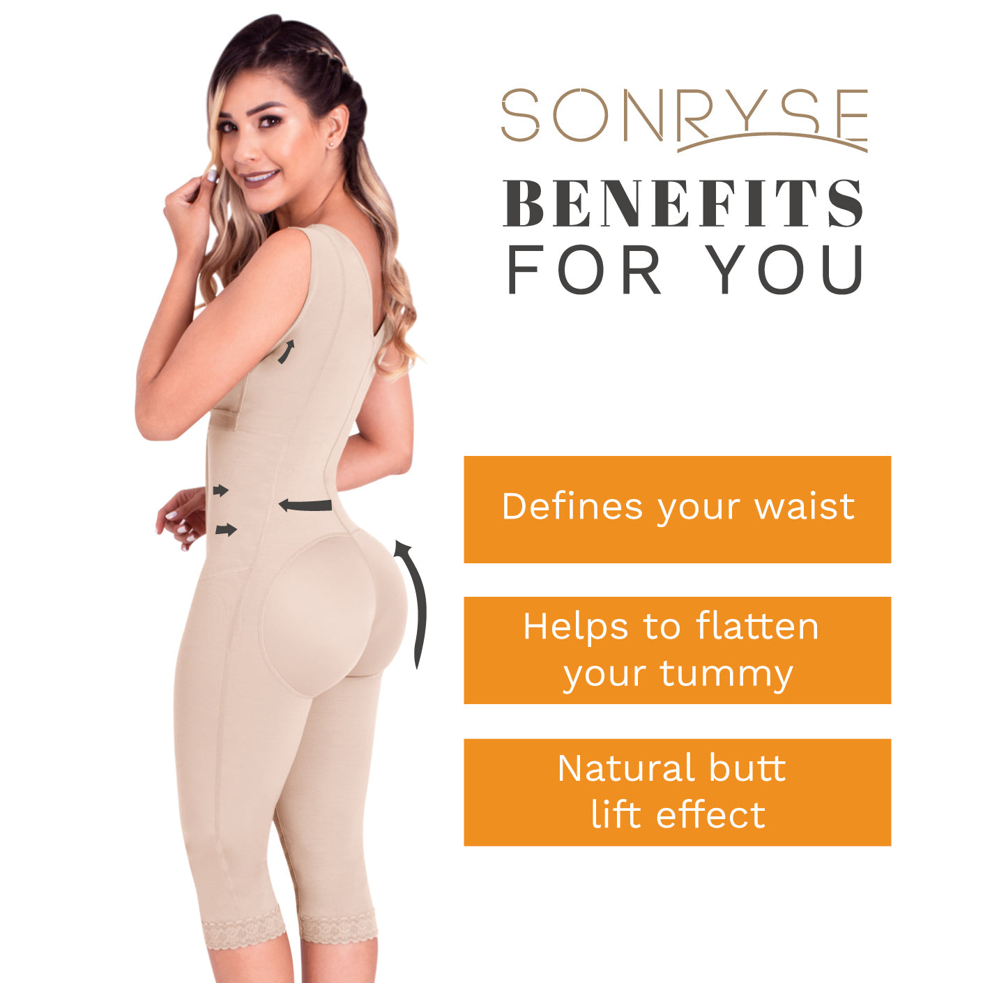 Sonryse Shapewear for Women Tummy Tuck Control Jordan