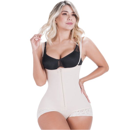 SONRYSE 021ZL  Post Surgery Open Bust Panty Shapewear Bodysuit Fajas after Tummy Tuck and Lipo
