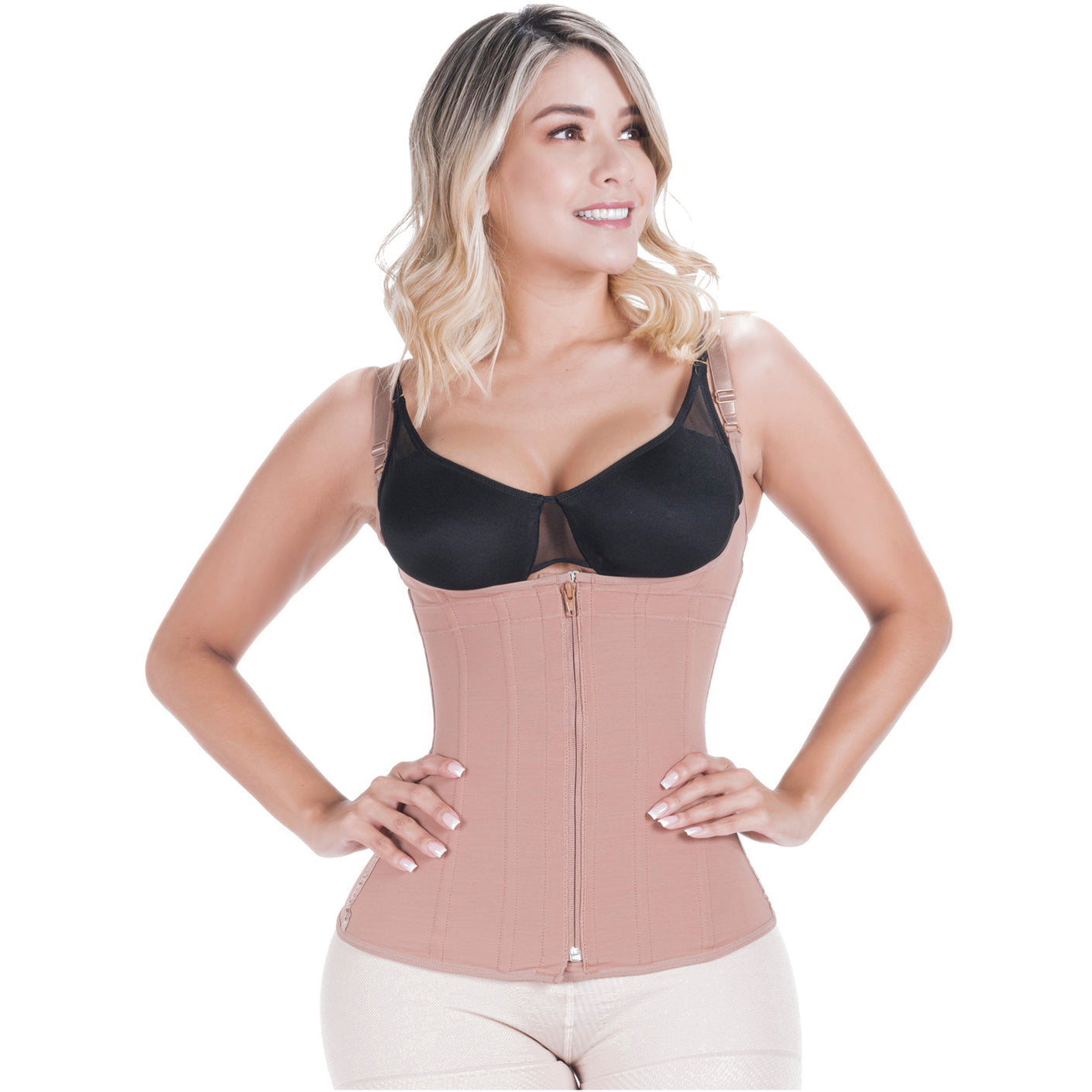 SONRYSE 024ZL  Open Bust Shaper Tummy Control Shapewear Vest Girdle 