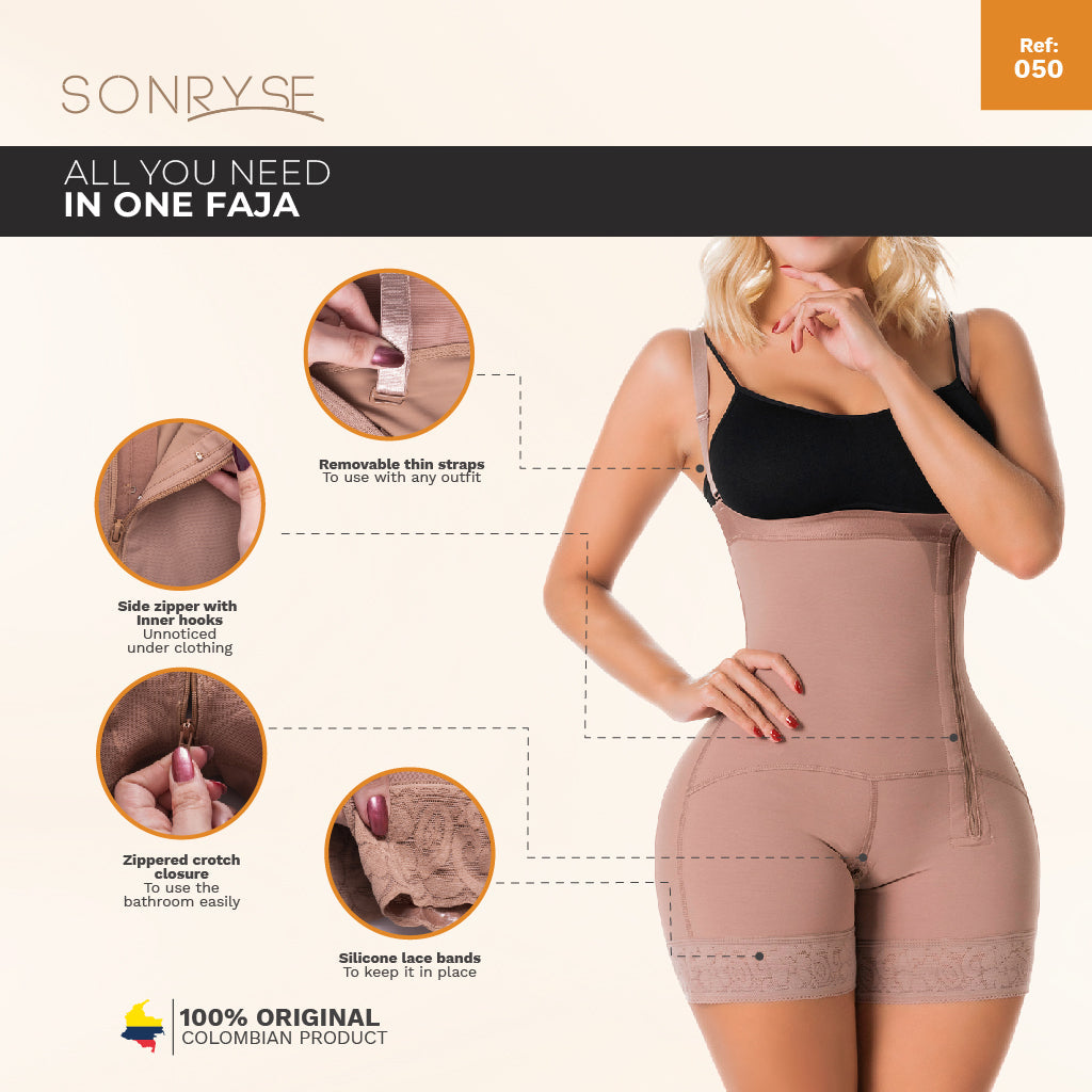 SONRYSE 050 Postpartum Stage 2 Lipo Compression Garment Open Bust & Tummy Tuck Shapewear