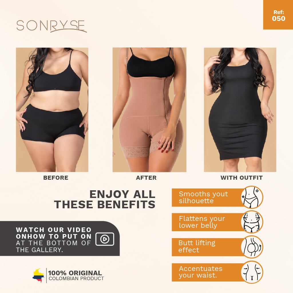 SONRYSE 050 Postpartum Stage 2 Lipo Compression Garment Open Bust & Tummy Tuck Shapewear