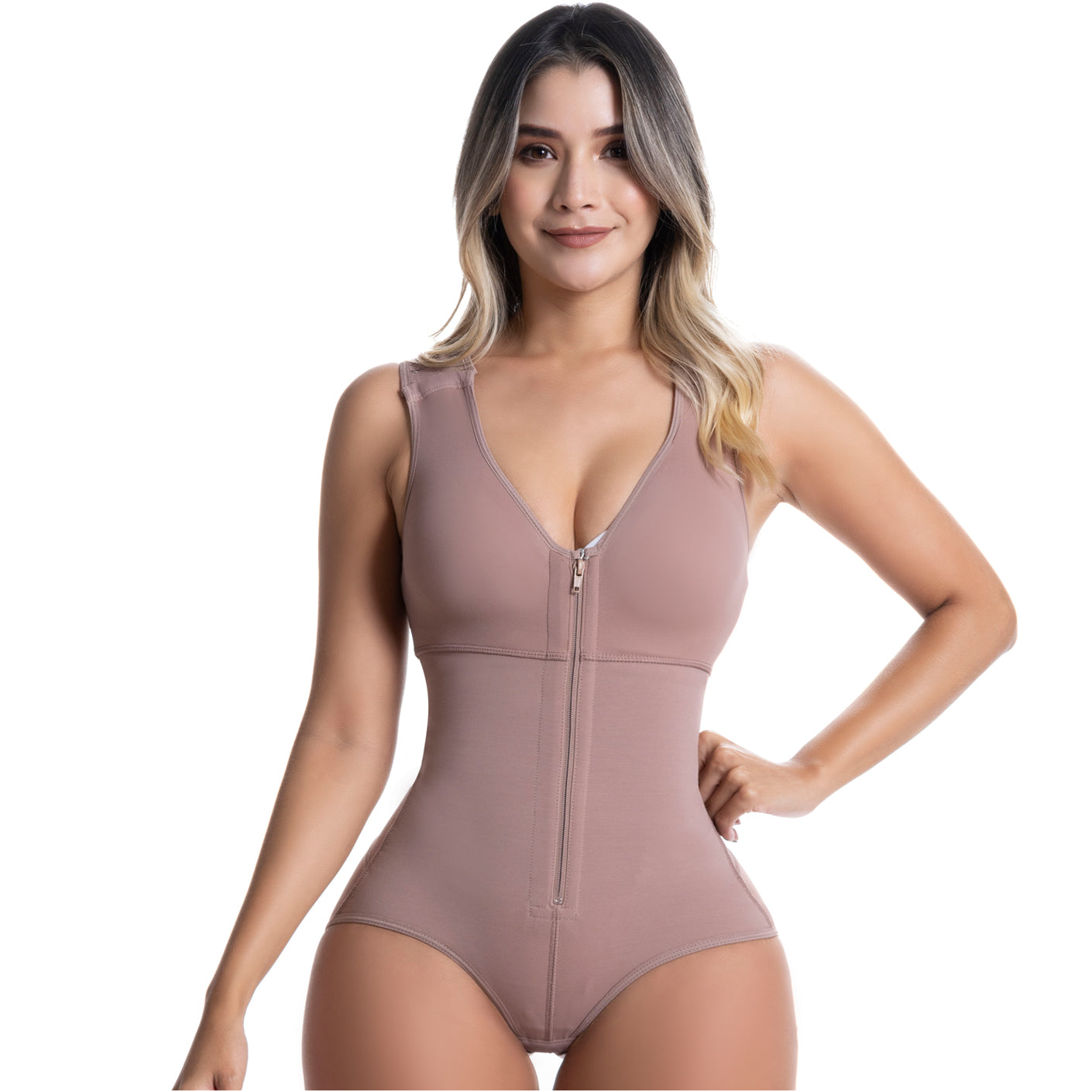 SONRYSE 055 Panty Bodysuit Shapewear with Built-in Bra Postpartum 