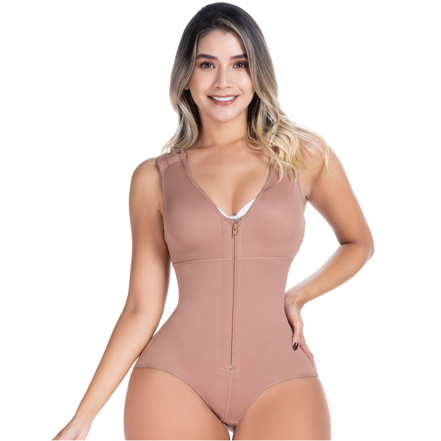 SONRYSE 055 Panty Bodysuit Shapewear with Built-in Bra Postpartum 