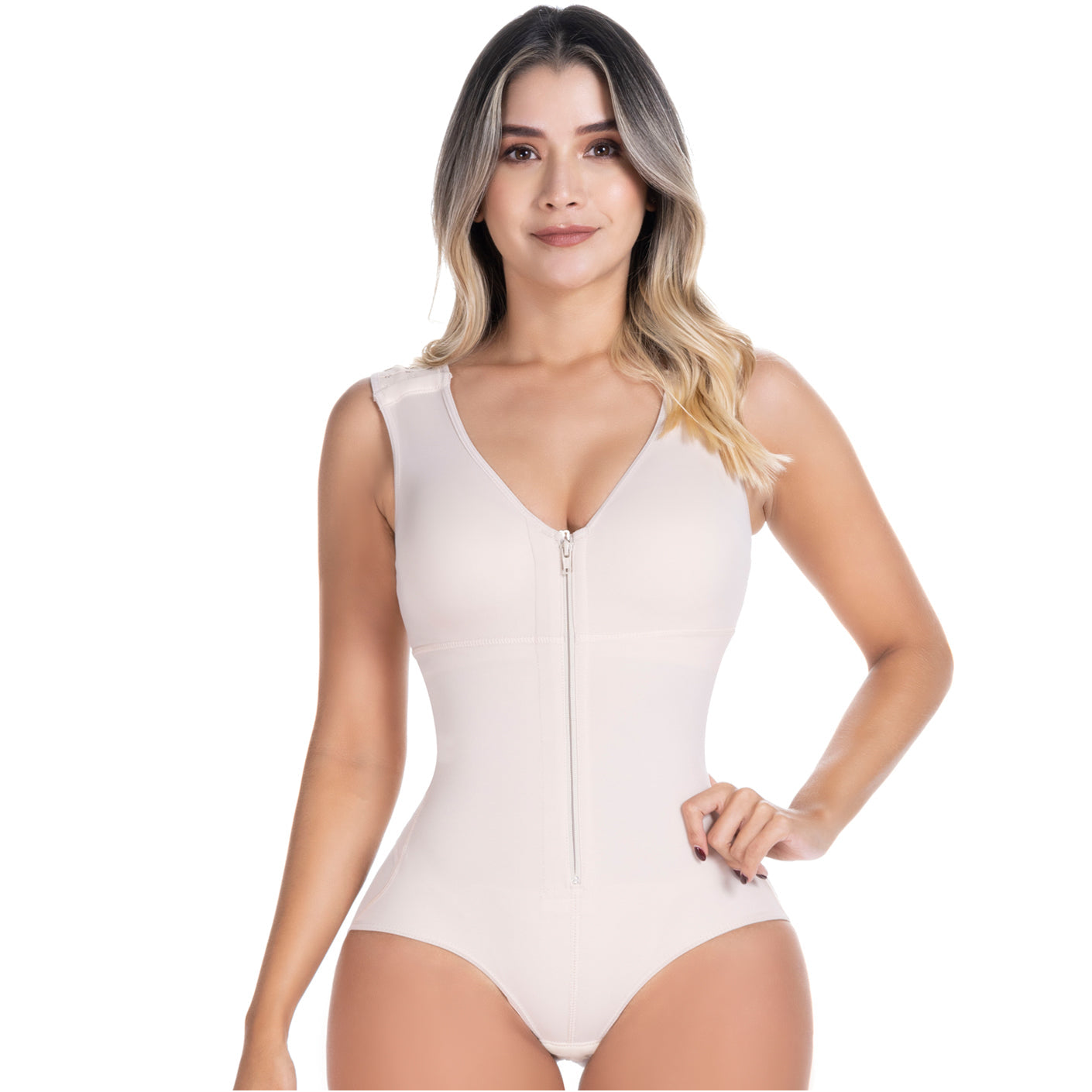 SONRYSE 055 Panty Bodysuit Shapewear with Built-in Bra Postpartum 