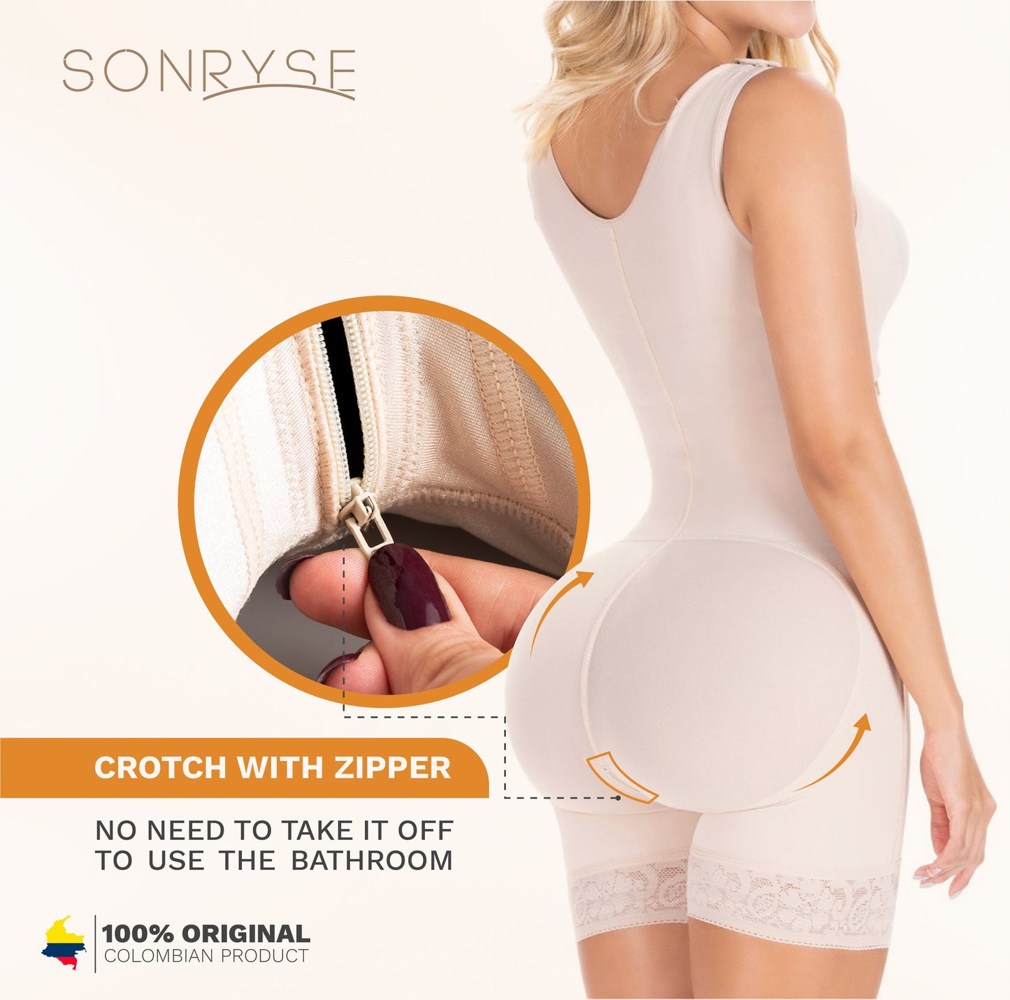 SONRYSE 058BF Postpartum Post Surgery Stage 2 Fajas Shapewear