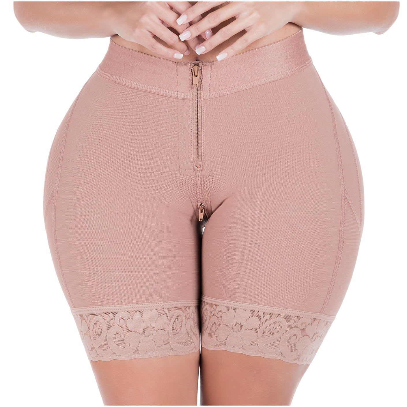 Fajas MariaE FU101  High-Waisted Tummy Control Shorts for Women