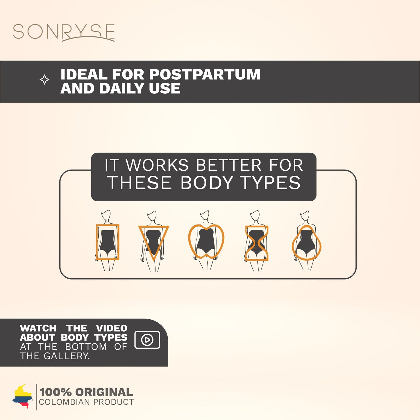 SONRYSE 071BF Butt Lifting Tummy Control Fajas Shorts For Daily Use