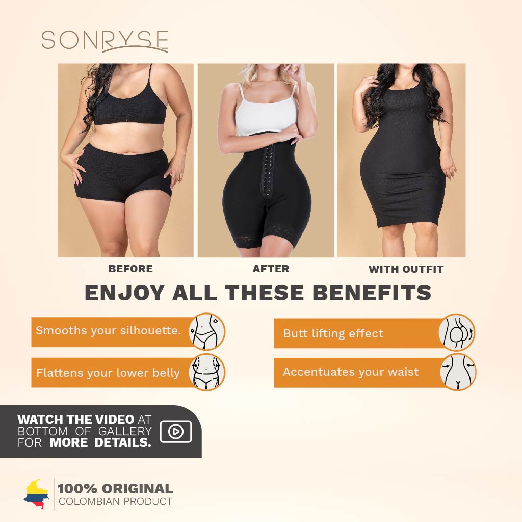 SONRYSE 072BF  Butt Lifting Tummy Control Shapewear Shorts 