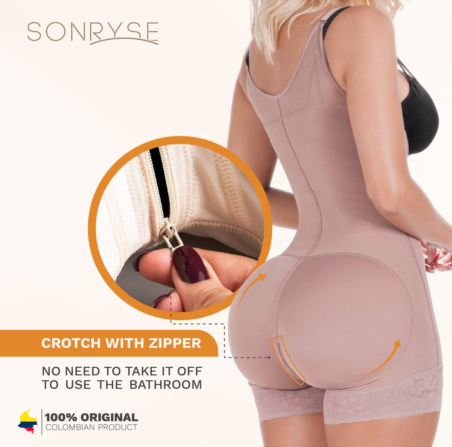 SONRYSE 084BF Postpartum Post Surgery Dress Night out Shapewear Bodysuit