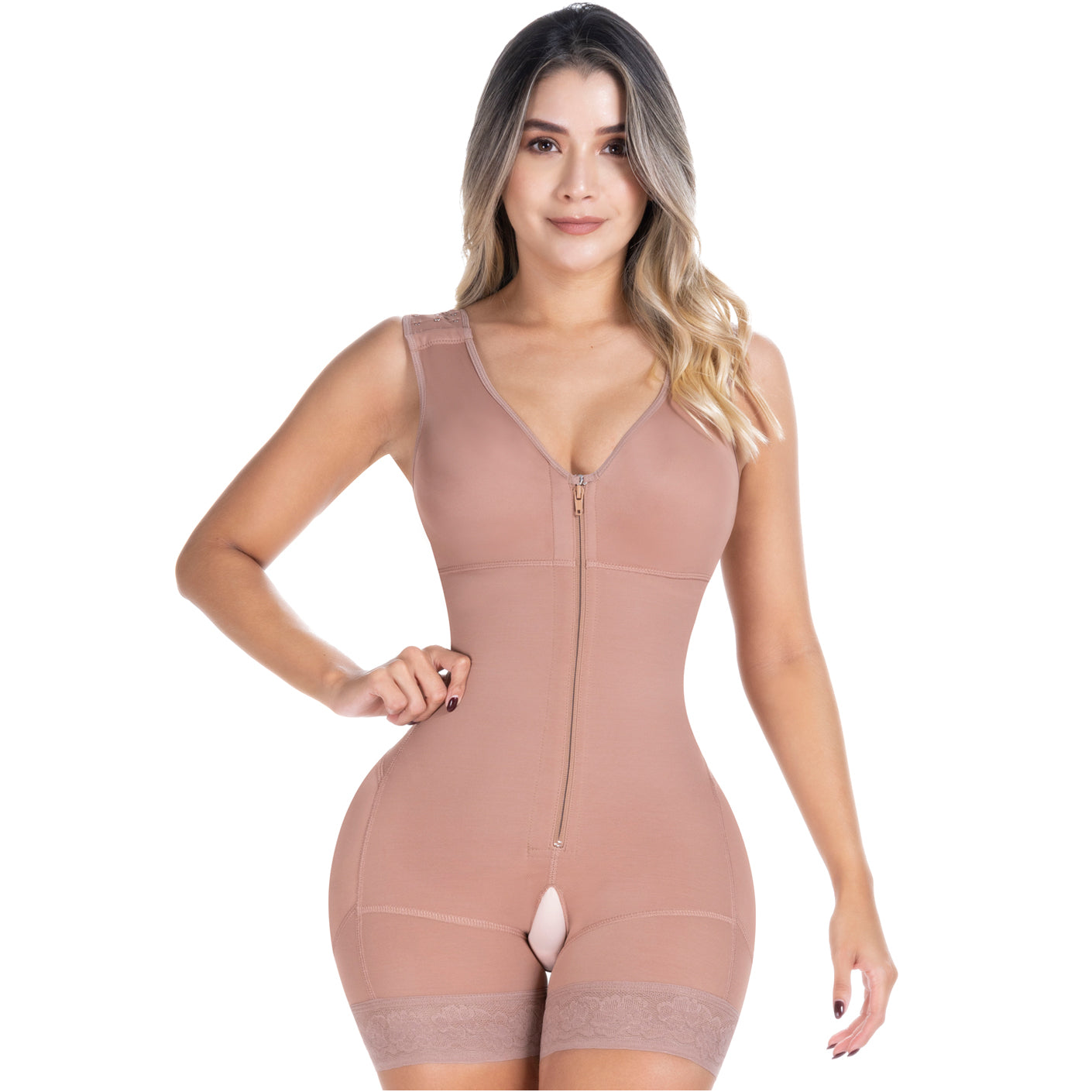 SONRYSE 085 Post Surgery Bodysuit Shapewear with Built-in Bra Postpartum