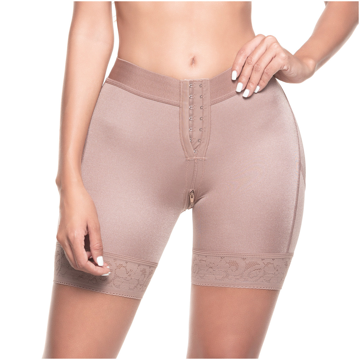 SONRYSE TR71BF High Waisted Shaper Shorts for Women Mid-Length 