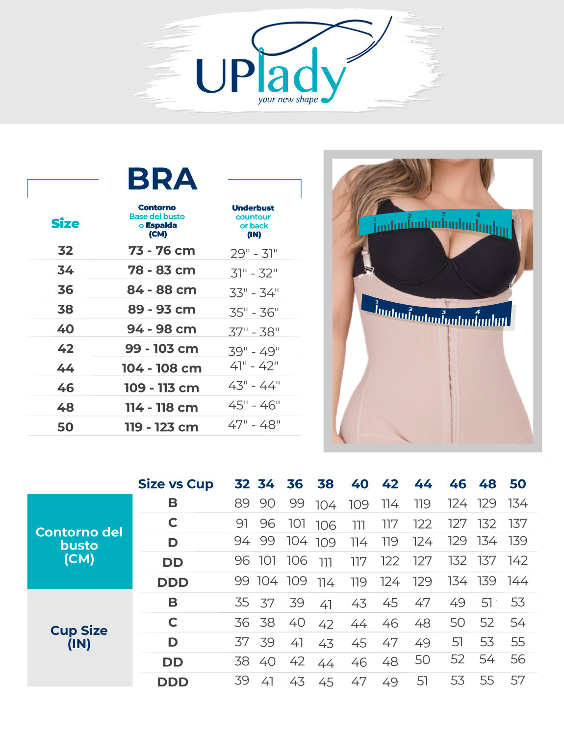 UpLady 7511 Womens Extra Firm High Compression Posture Corrector Bra