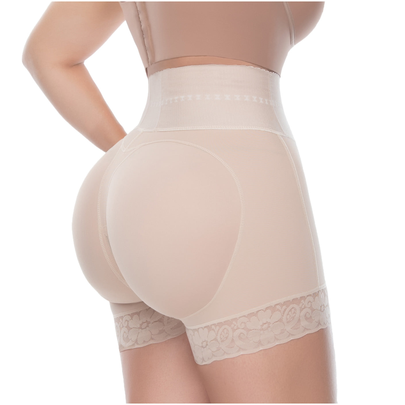 UpLady 6198  High Waisted Mid Thigh Shaper  Butt Lifter Tummy Control 