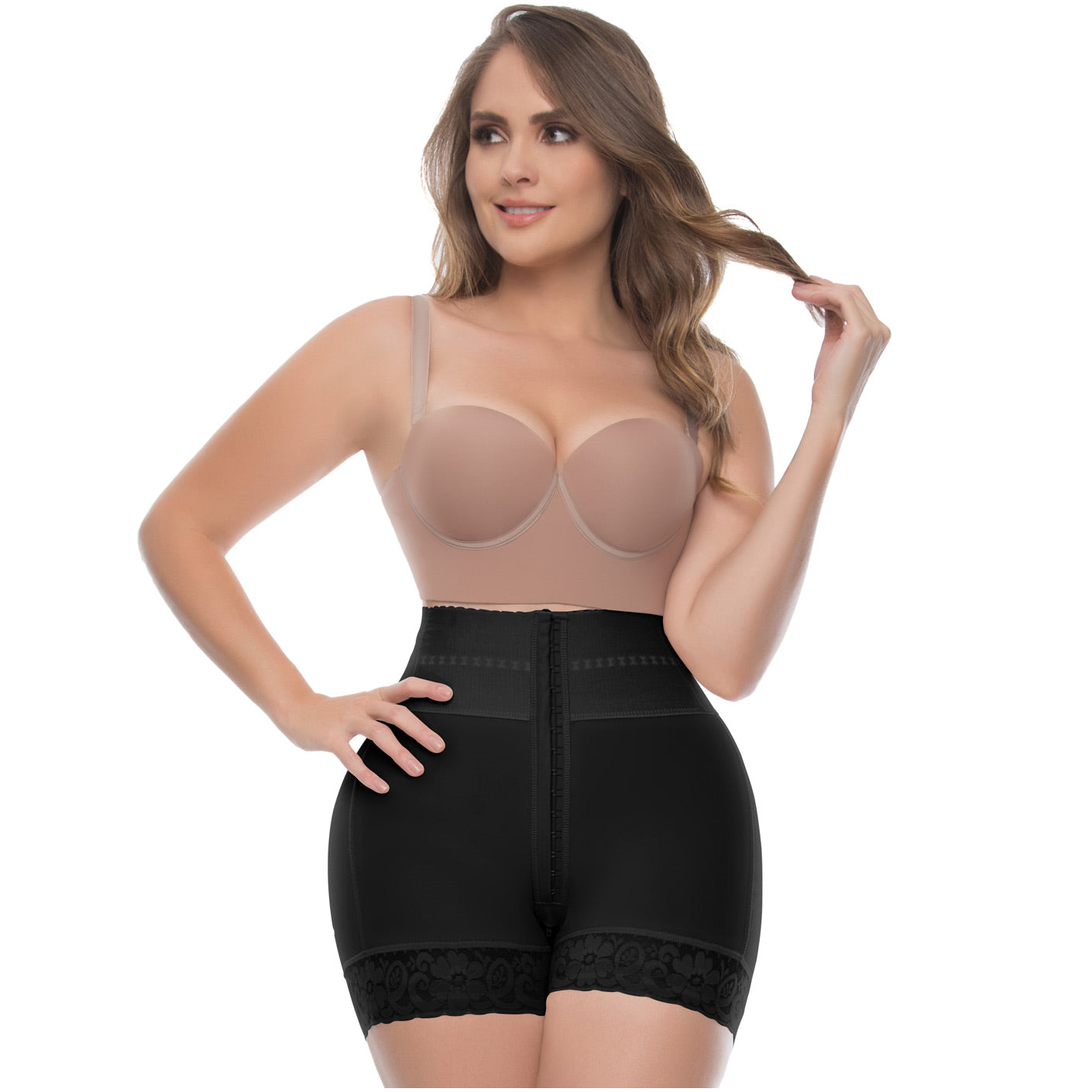 UpLady 6198  High Waisted Mid Thigh Shaper  Butt Lifter Tummy Control 