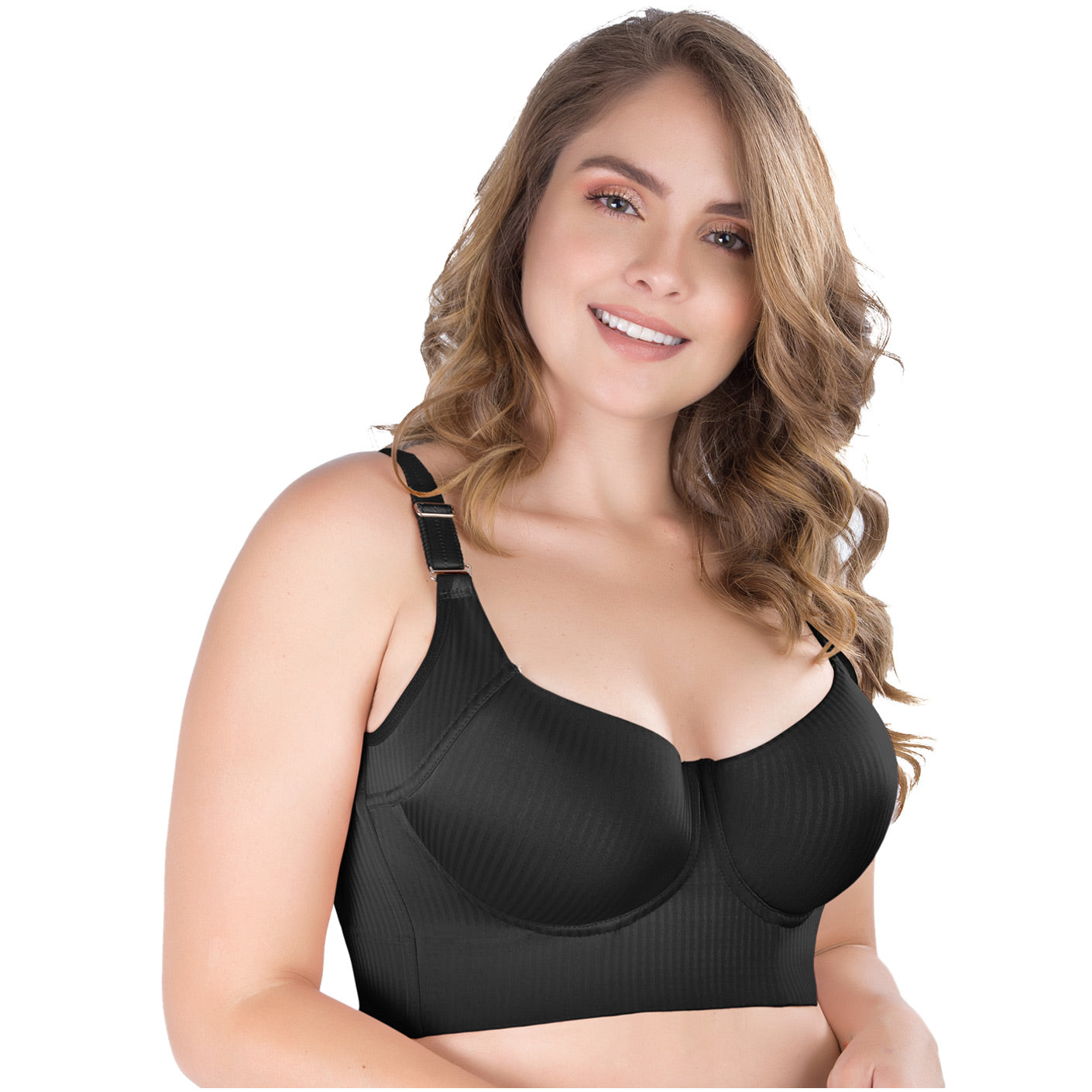 UpLady 8542  Women Full Cup Extra Firm Control Bra with Side Support Powernet