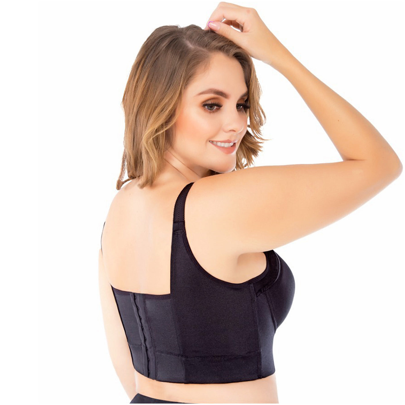 UpLady 8542  Women Full Cup Extra Firm Control Bra with Side Support Powernet