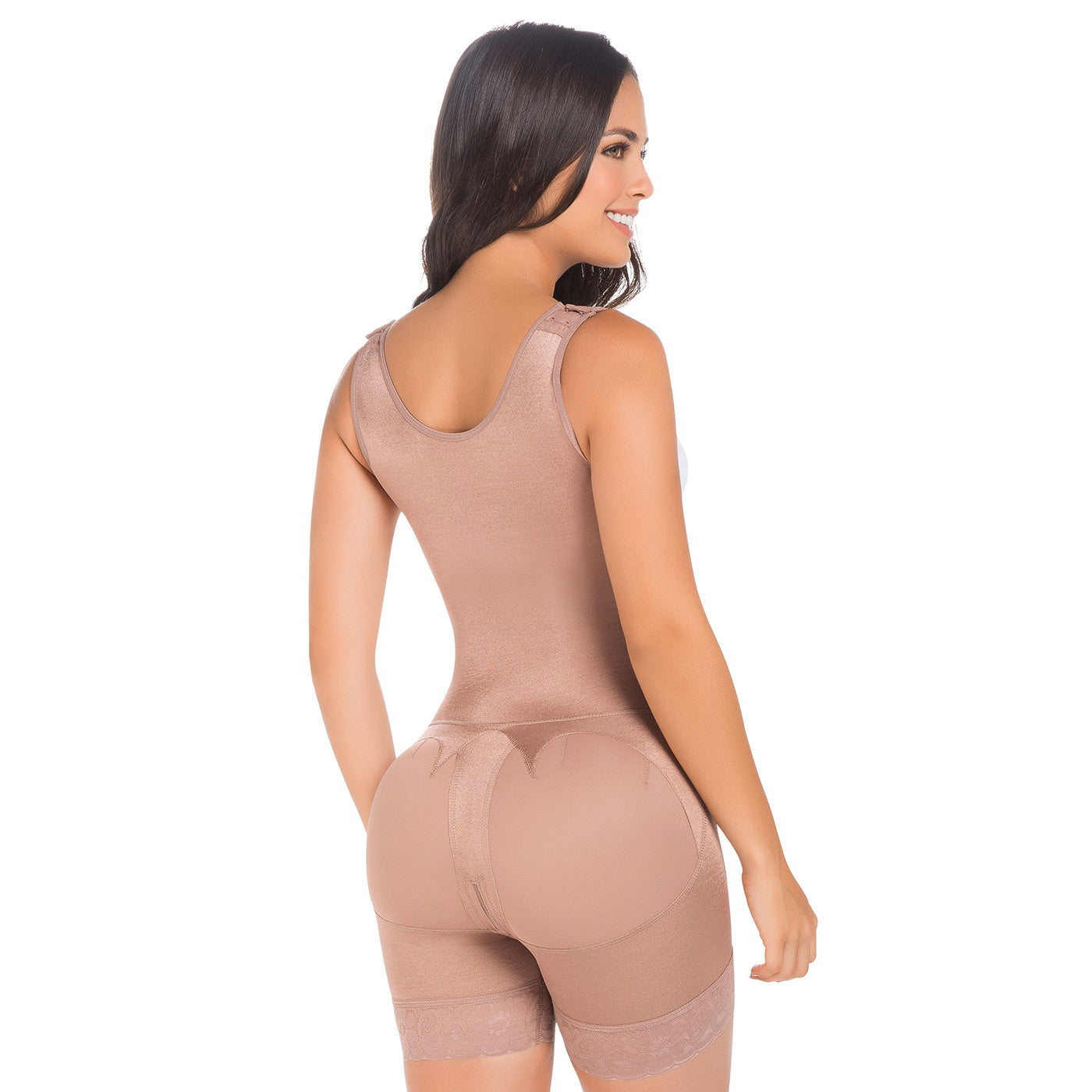 MariaE Fajas FU111 Women Postpartum & Post Surgery Stage 1 Open Bust Shapewear Bodysuit